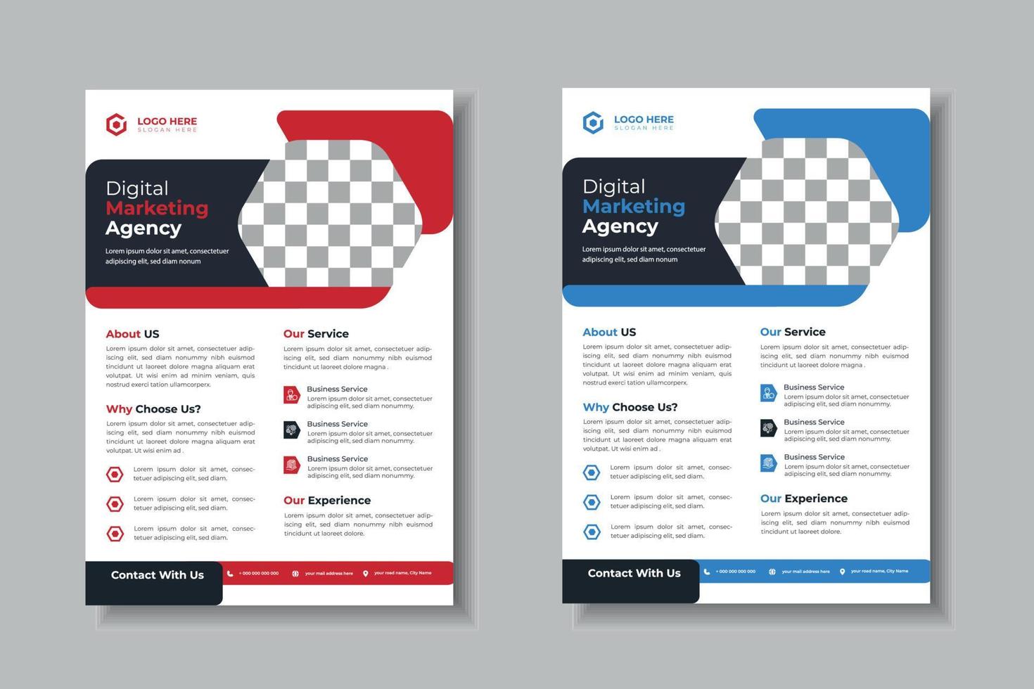Professional Business Template for Corporate Flyer, Annual Report, Brochure, Cover Design and Presentation vector
