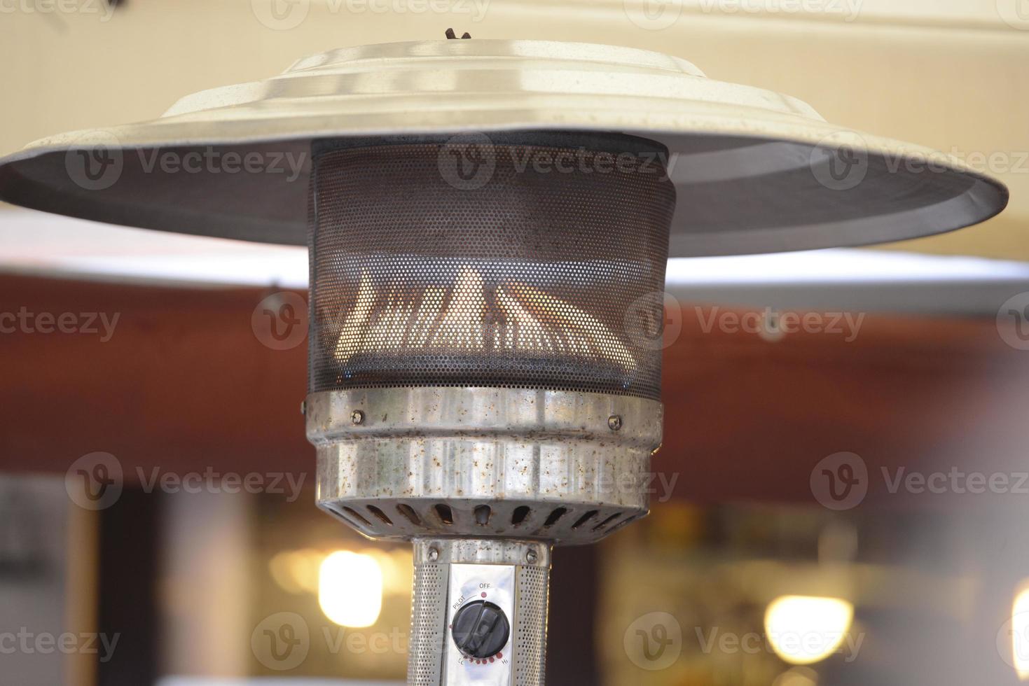 Gas heater close-up photo