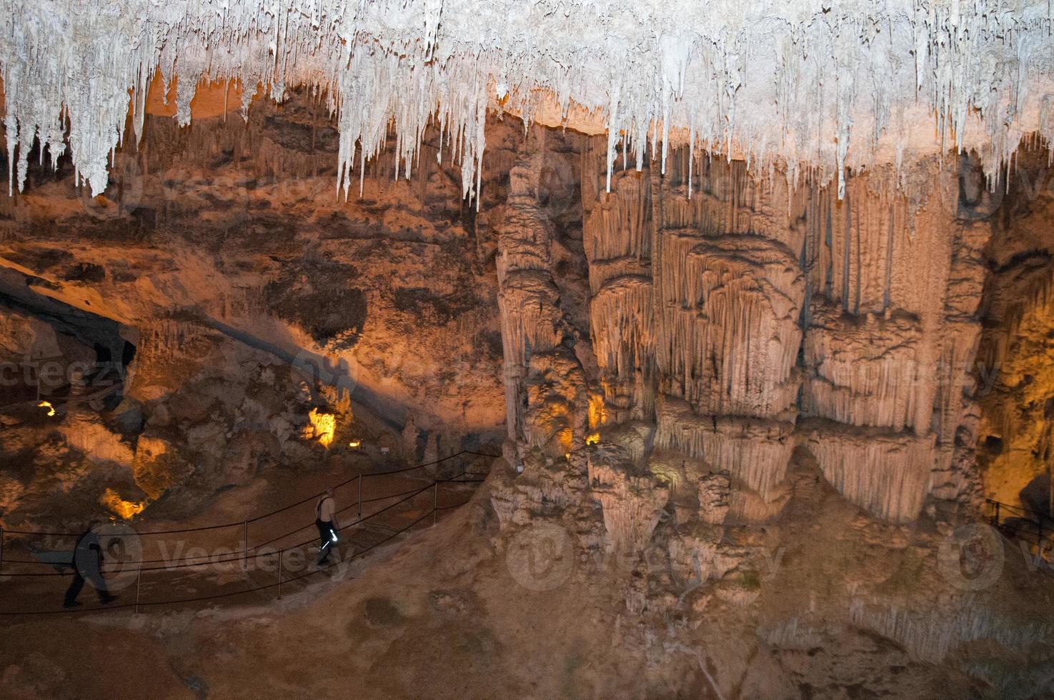 cave stalactites detail photo