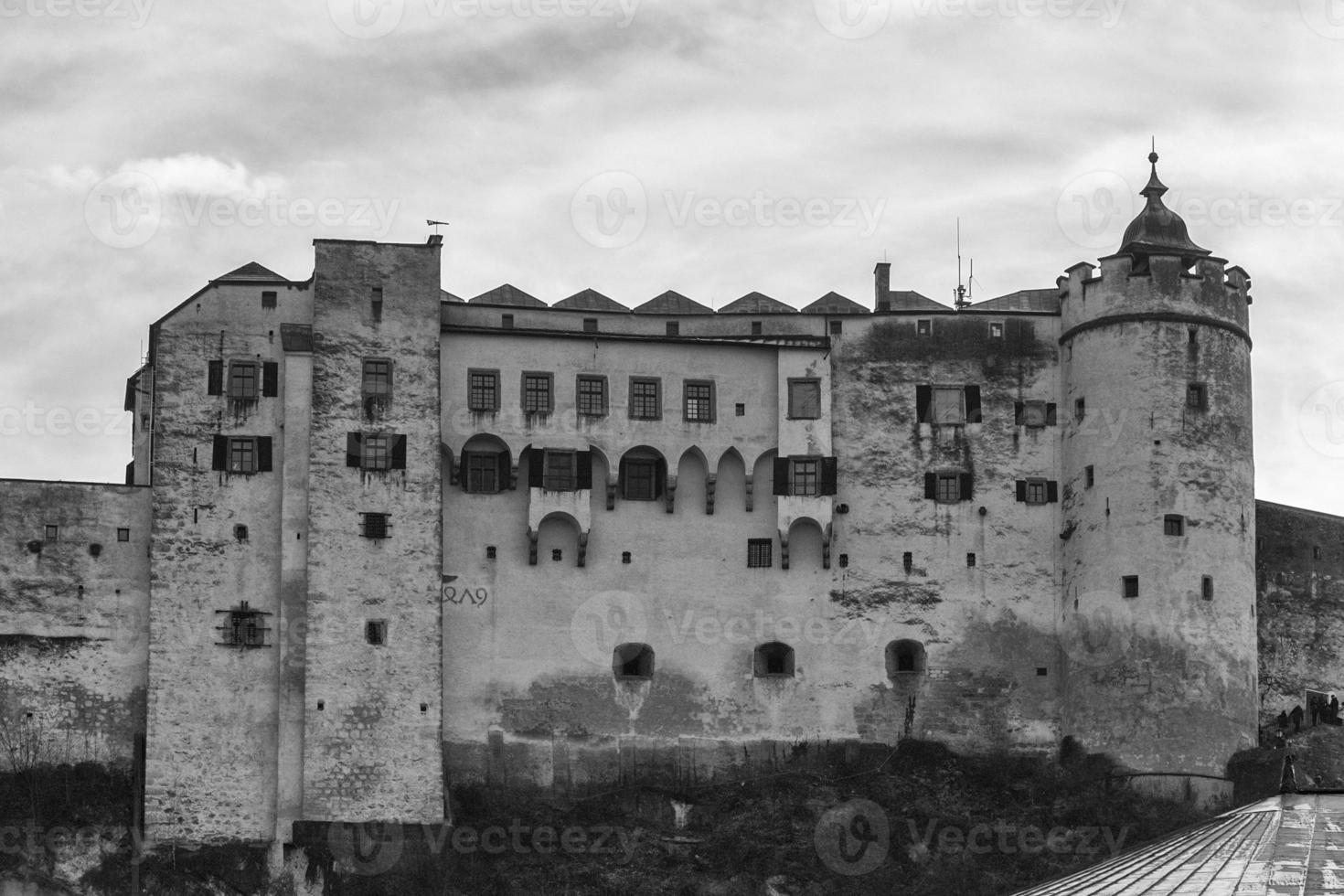 Salzburg castle view landscape photo