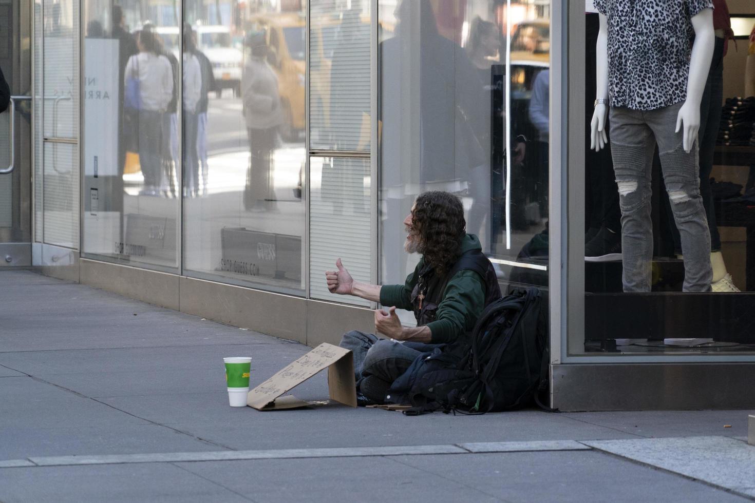 NEW YORK, USA - MAY 6 2019 - 5th Avenue full of people photo