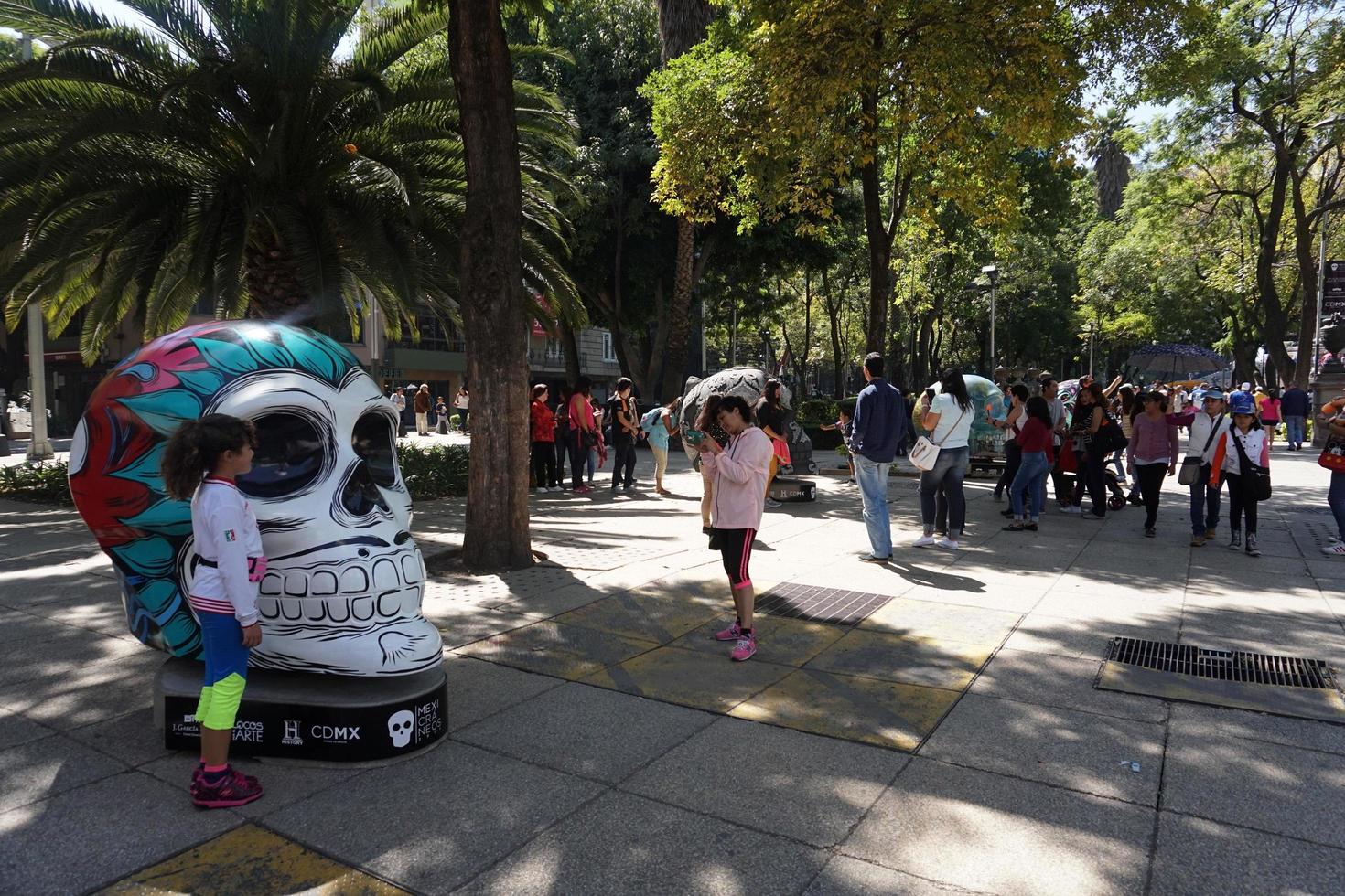 MEXICO CITY, MEXICO - NOVEMBER 5 2017 - Day of dead celebration photo