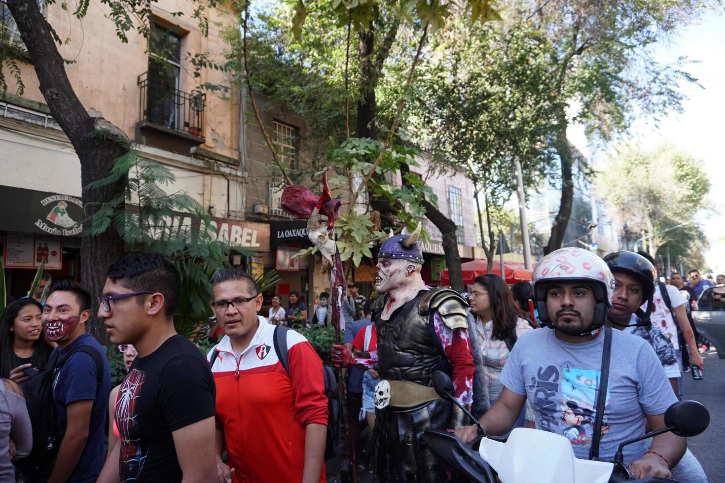 MEXICO CITY, MEXICO - NOVEMBER 5 2017 - Day of dead celebration photo