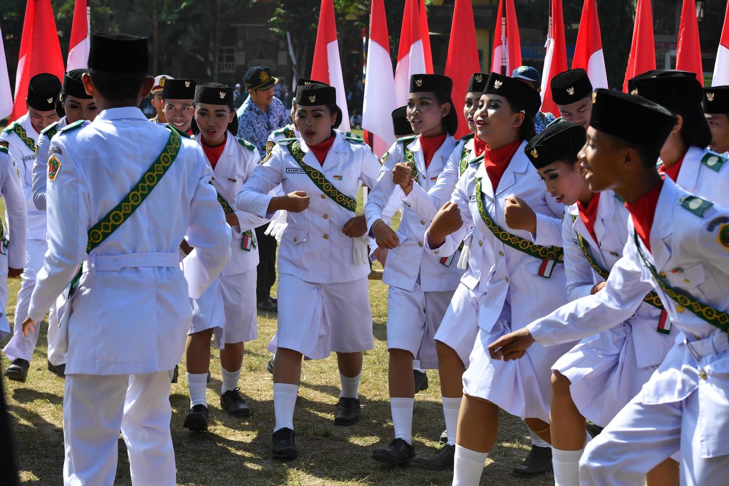 UBUD, INDONESIA - AUGUST 17 2016 - Independence day is celebrating all around in the country photo