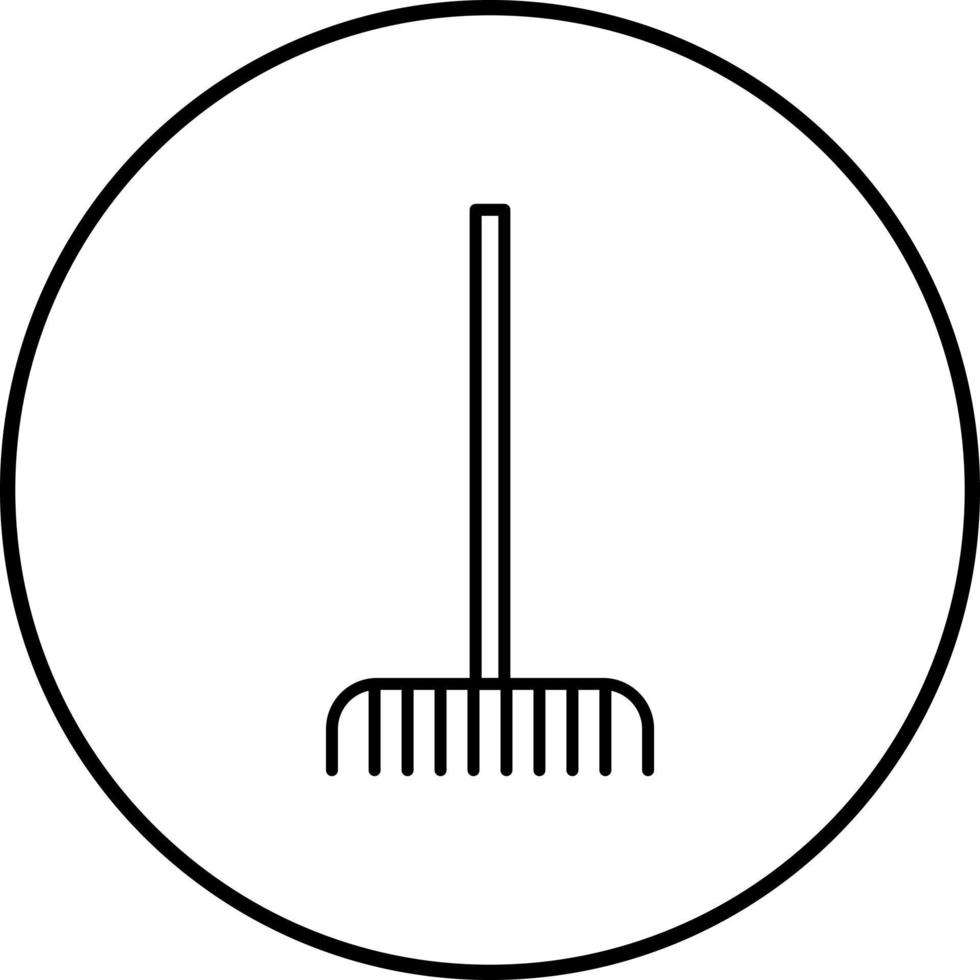 Fork picking Leaves Vector Icon