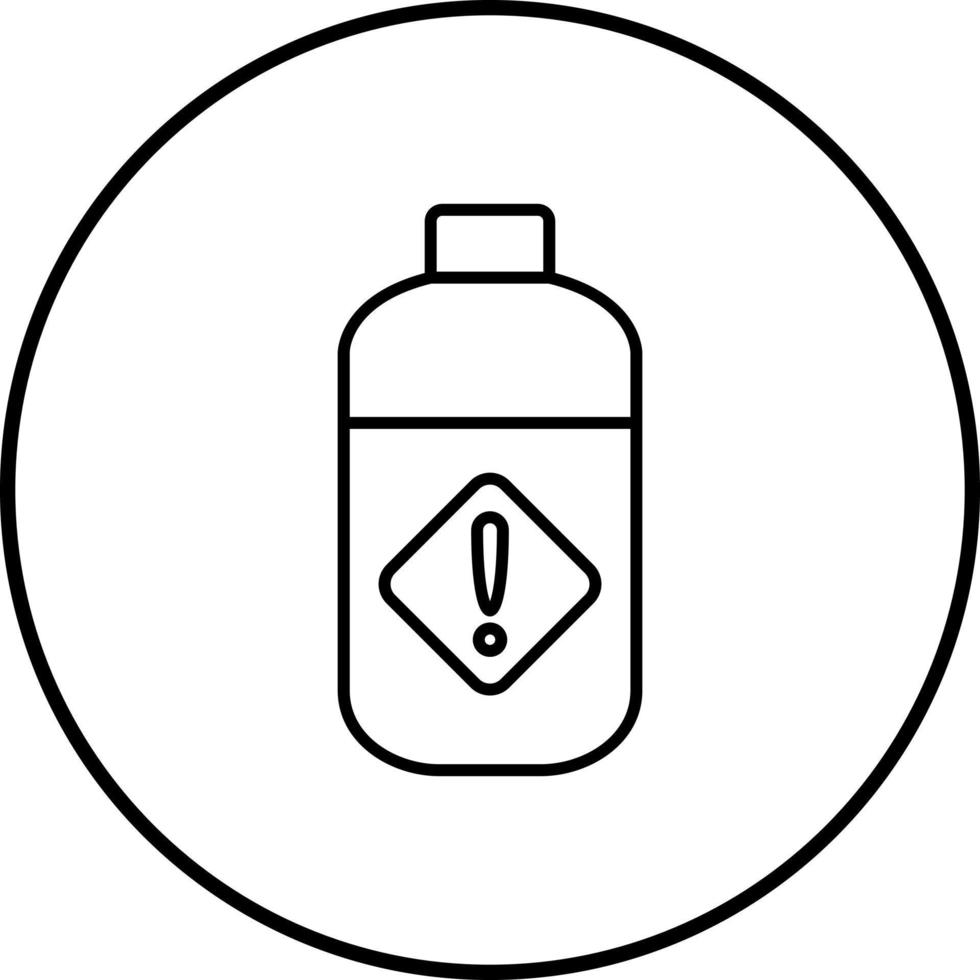 Pesticide Bottle Vector Icon