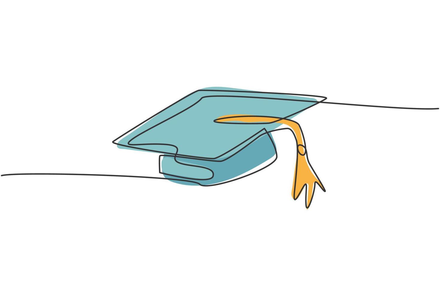 Drawing of a cap and gown discount