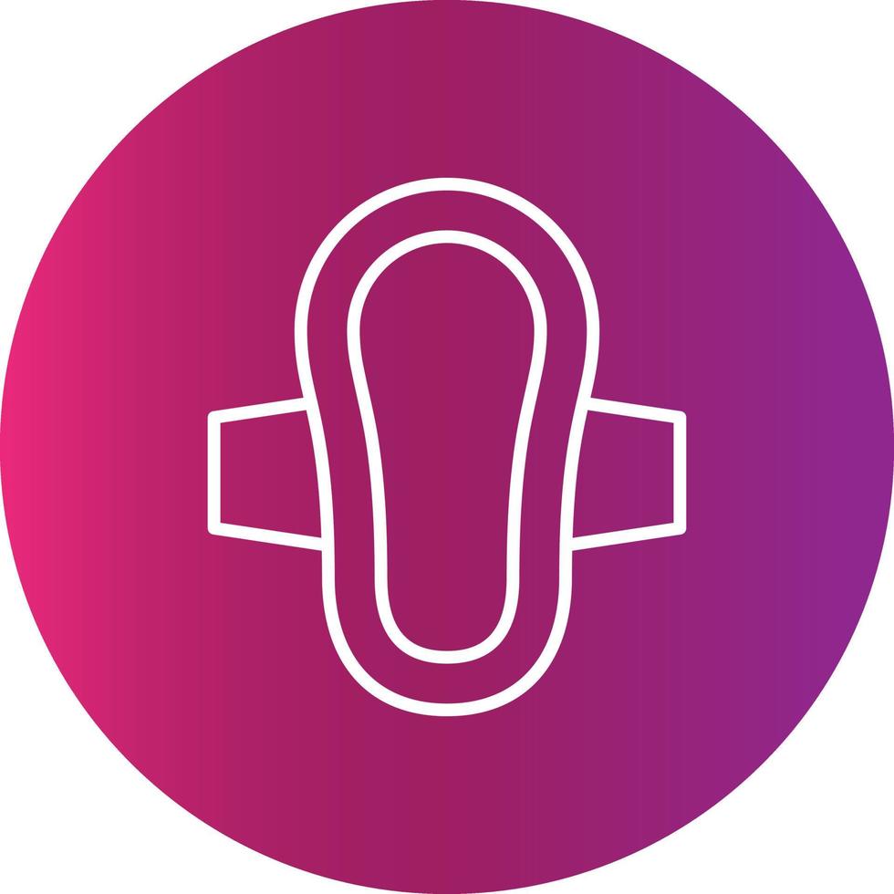Sanitary Towel Creative Icon vector