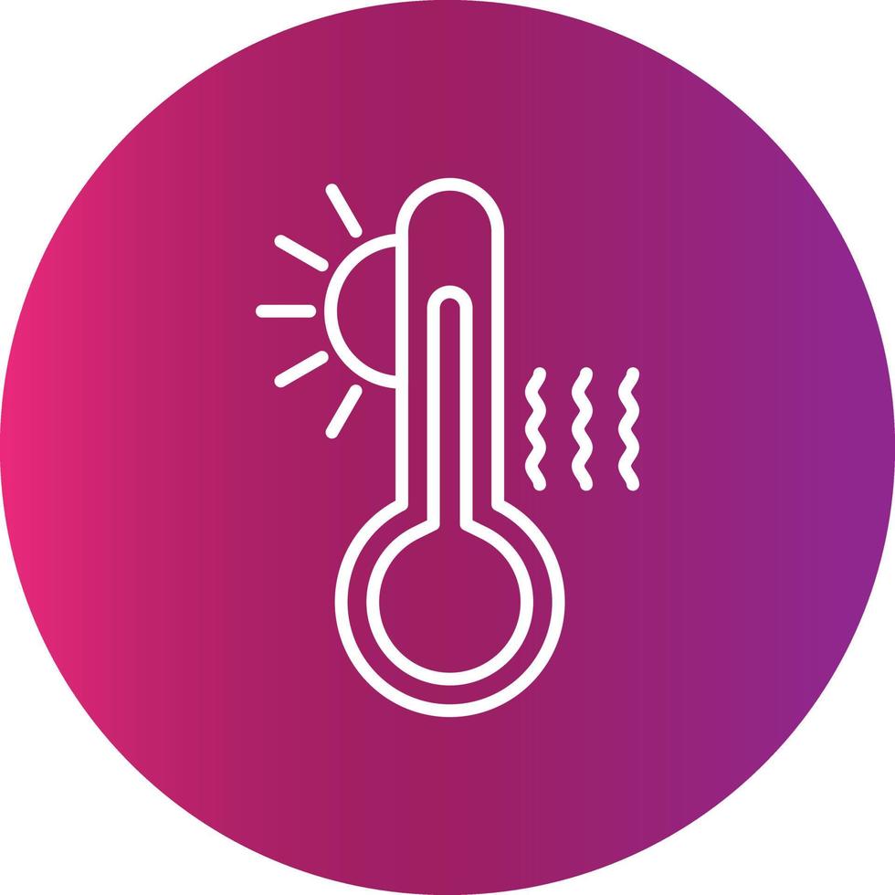 High Temperature Creative Icon vector