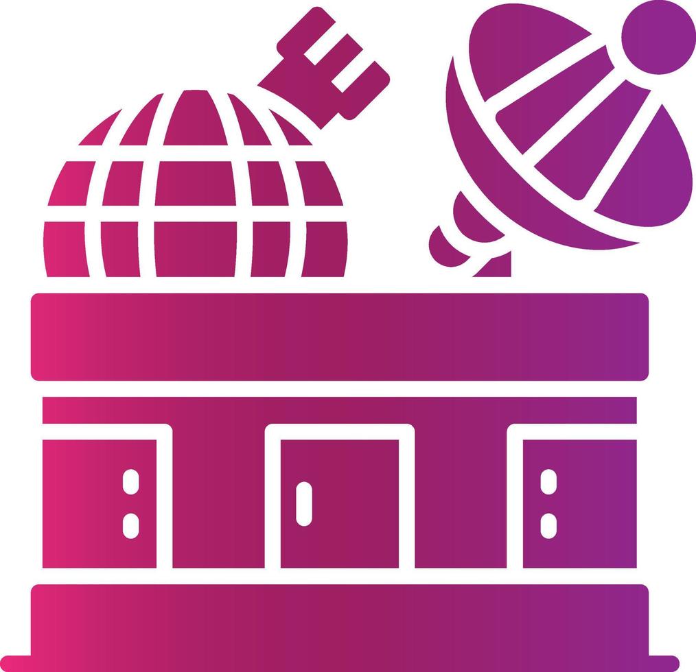 Observatory Creative Icon Design vector
