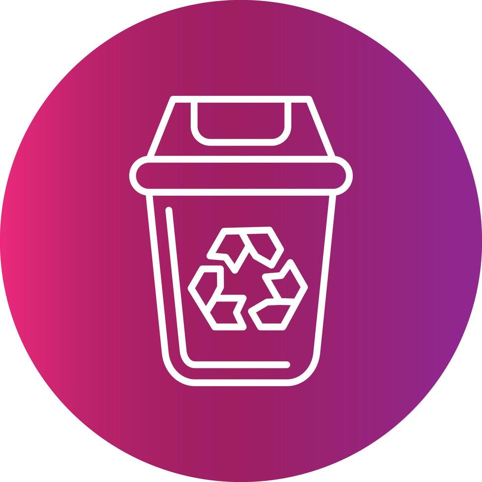 Dustbin Creative Icon vector