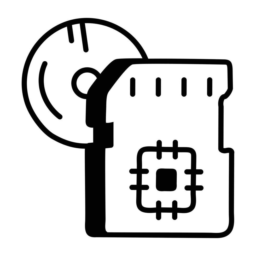 Trendy Storage Devices vector