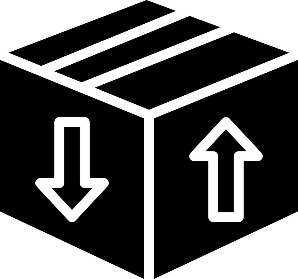 icono de vector de caja