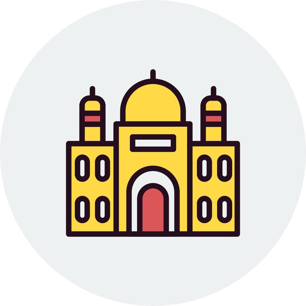 taj mahal vector icono