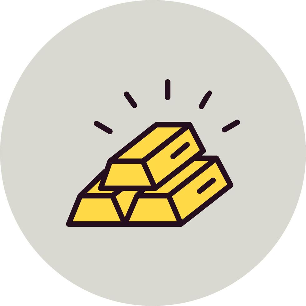 Gold Ingots Vector Icon