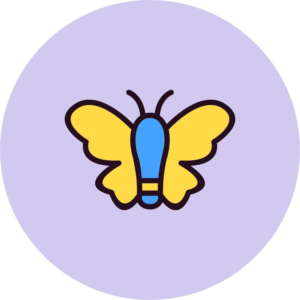 icono de vector de mariposa