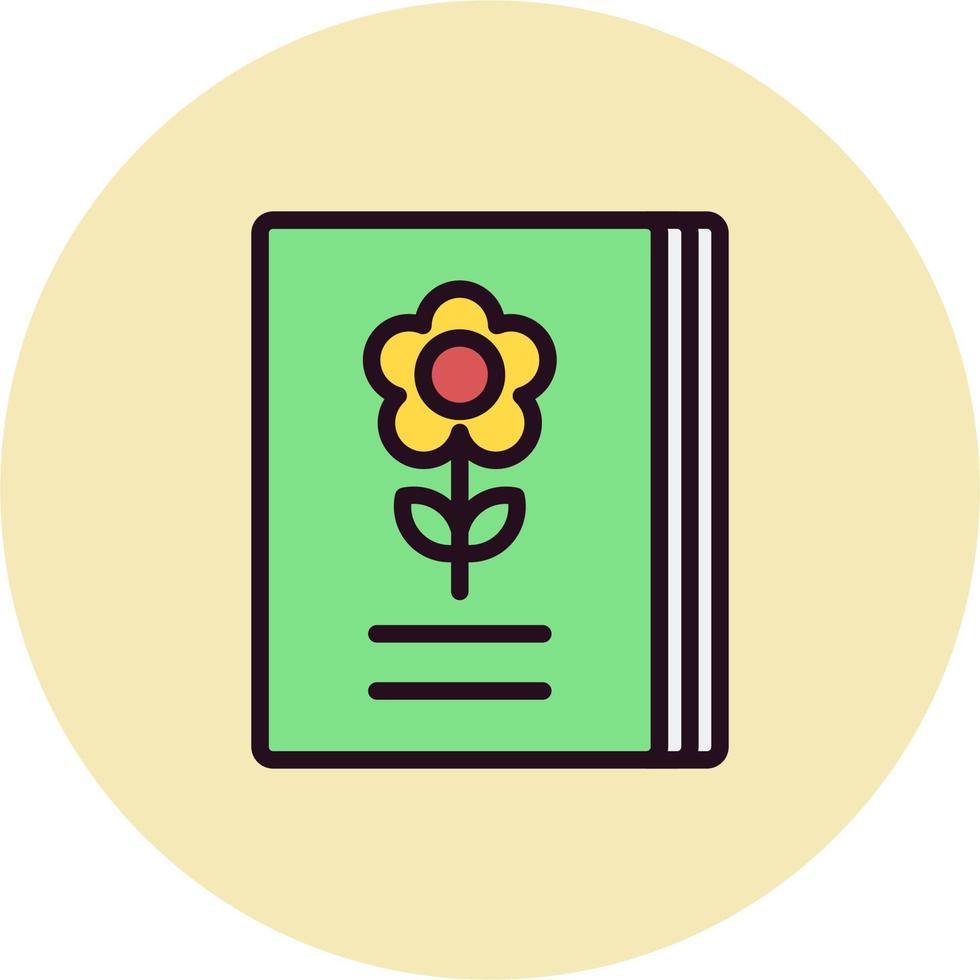 jardinería libro vector icono