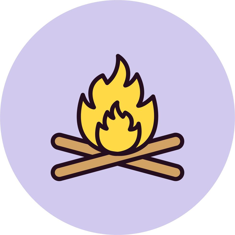 Burning Vector Icon