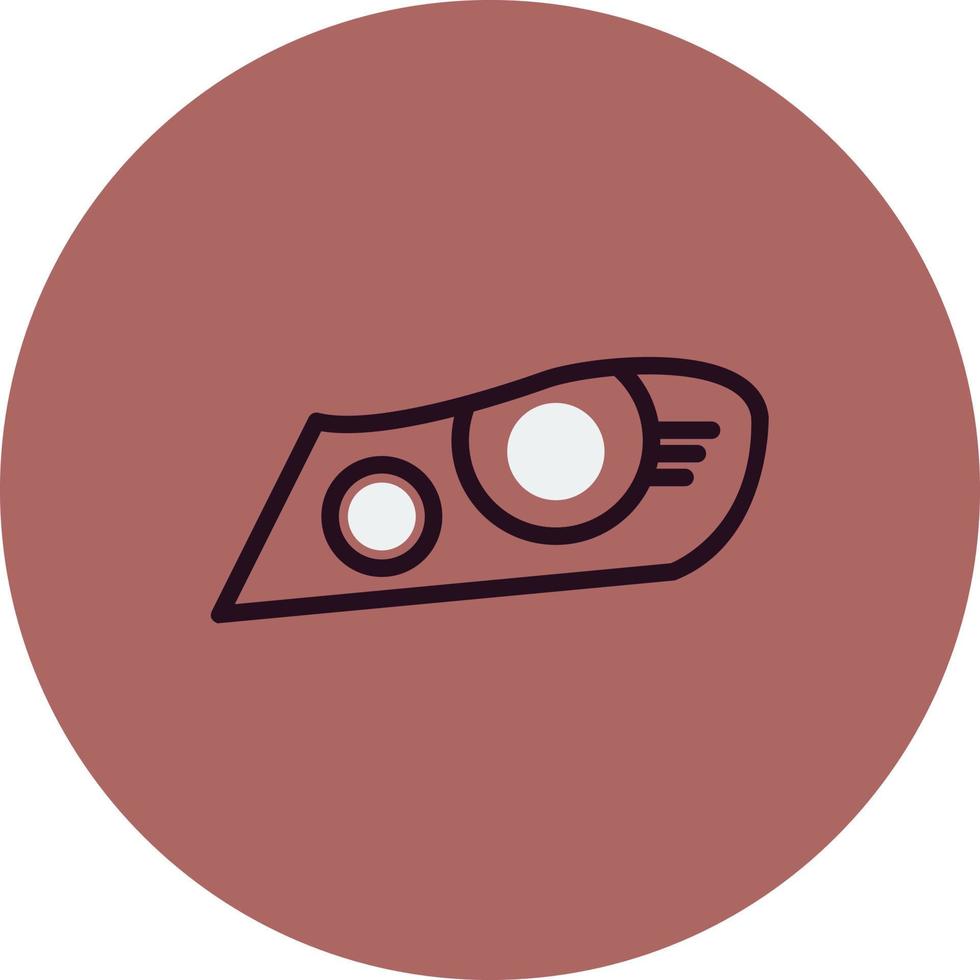 Headlight Vector Icon