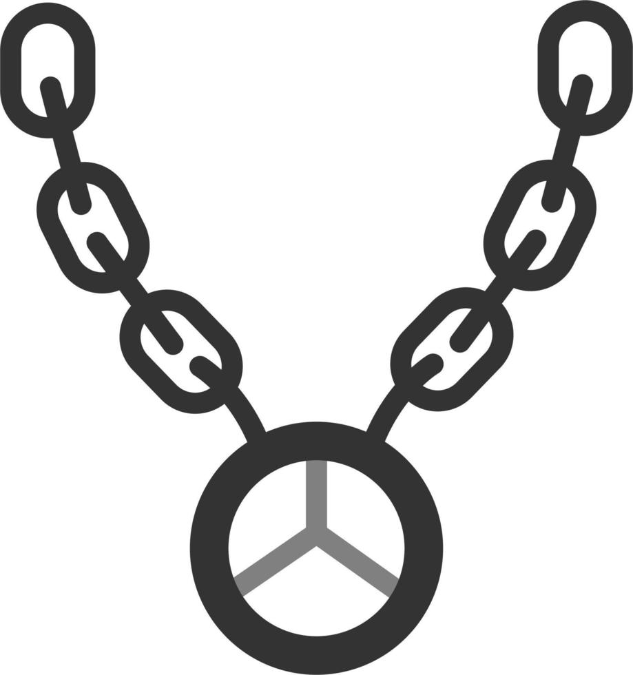 Hip Hop Necklace Vector Icon