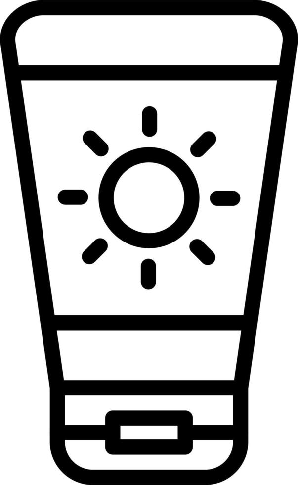 Sun Cream Vector Icon