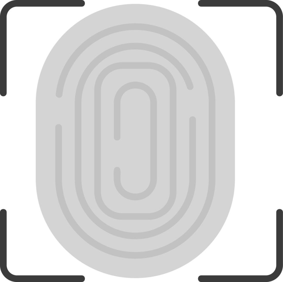 icono de vector de identificación táctil