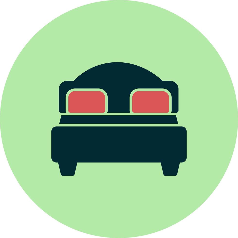 icono de vector de cama