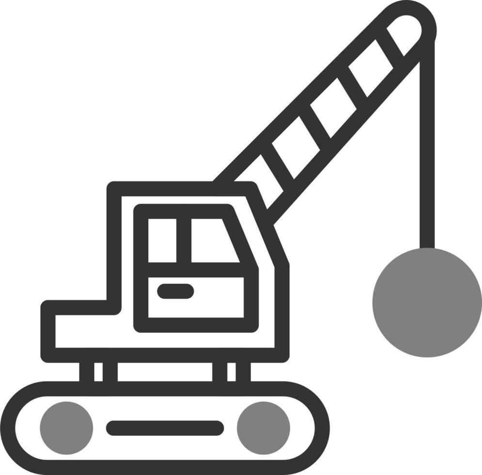 Demolition Crane Vector Icon