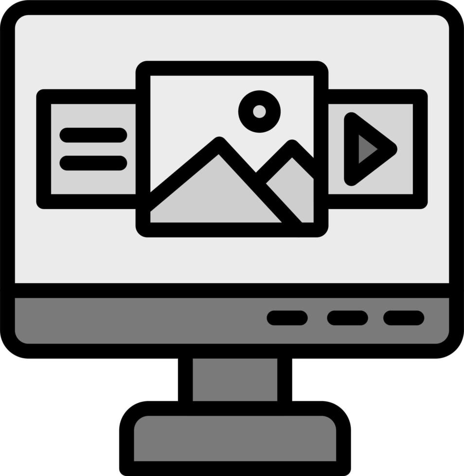 Computer Vector Icon