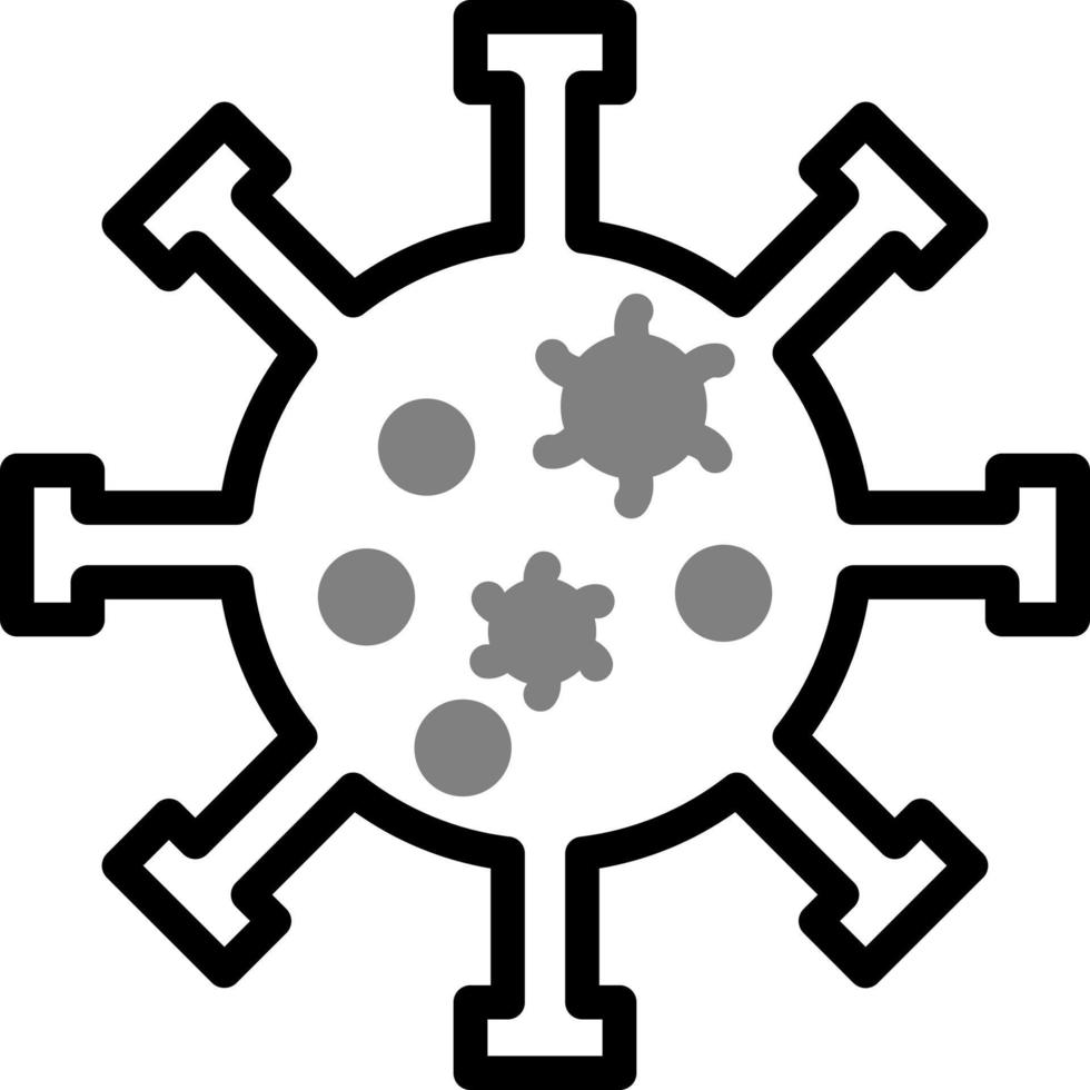 icono de vector de virus