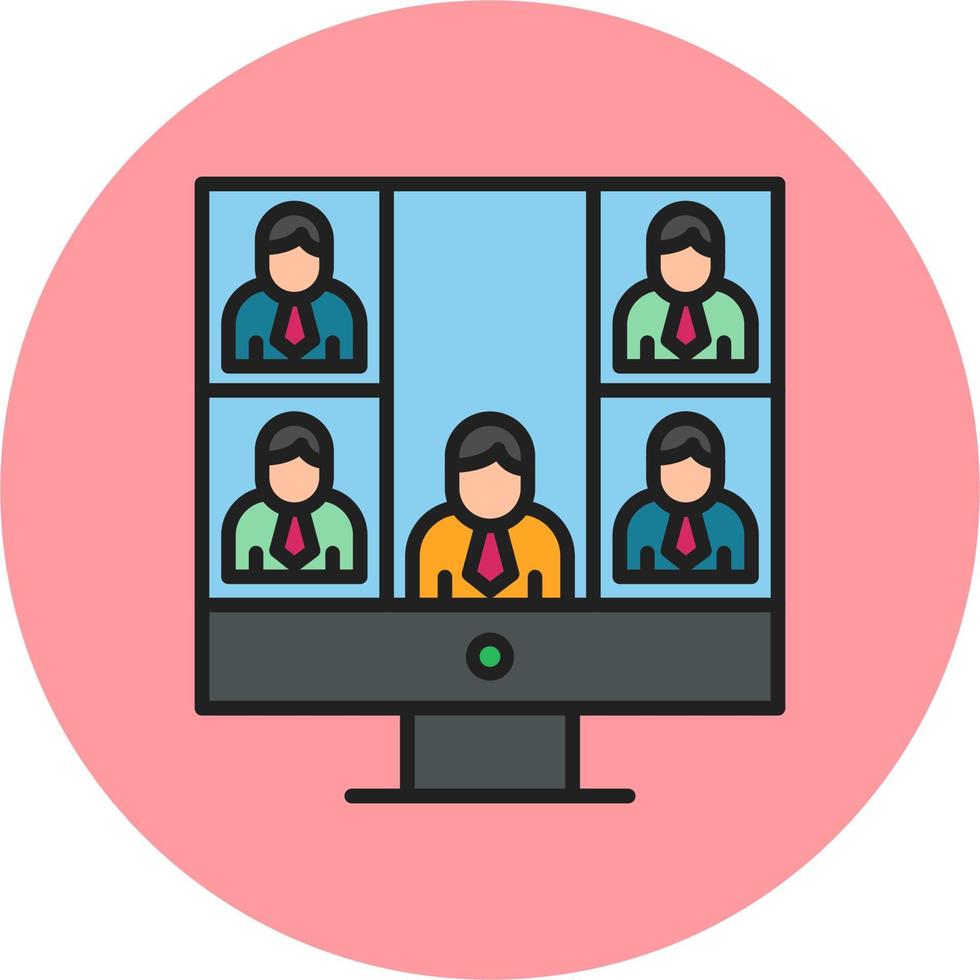 Conference call Vector Icon
