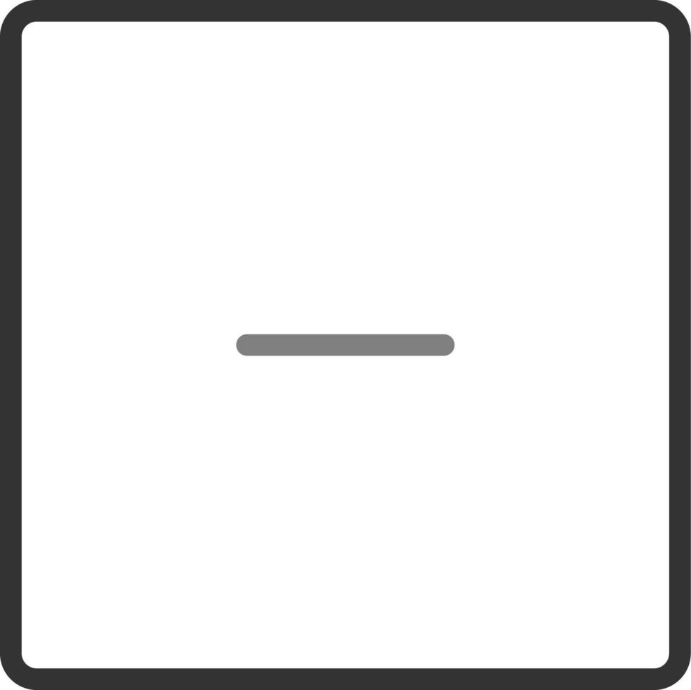 Minus Vector Icon