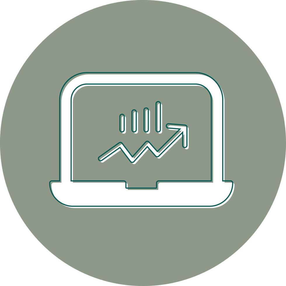 Stocks Monitoring Vector Icon