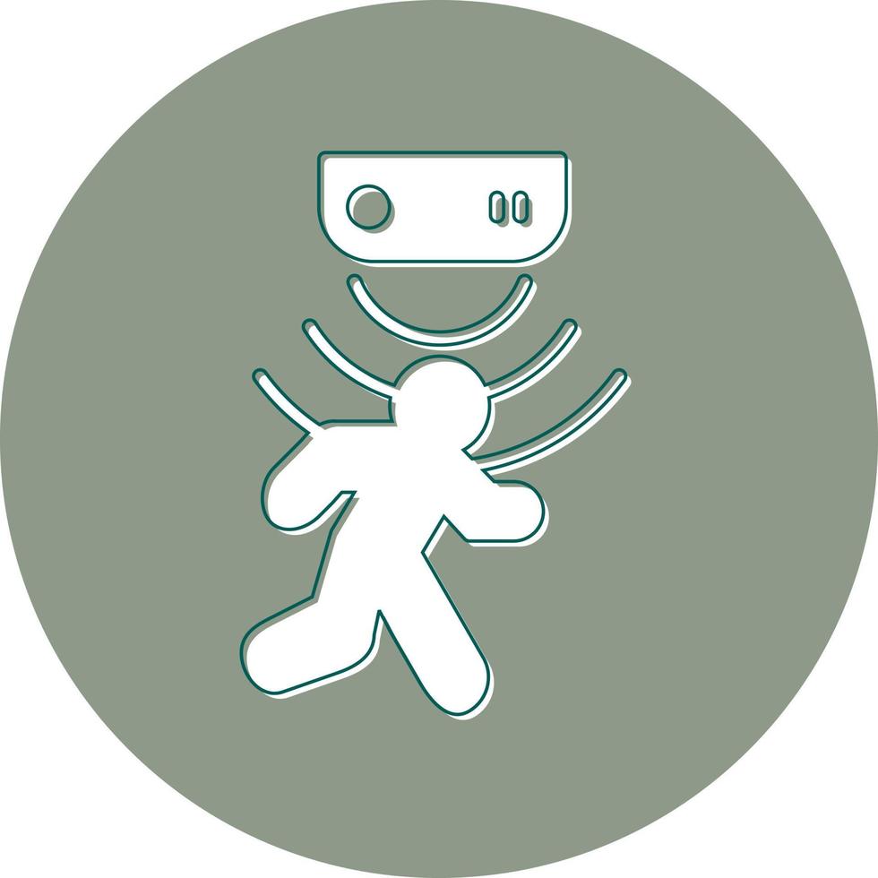 icono de vector de sensor de movimiento