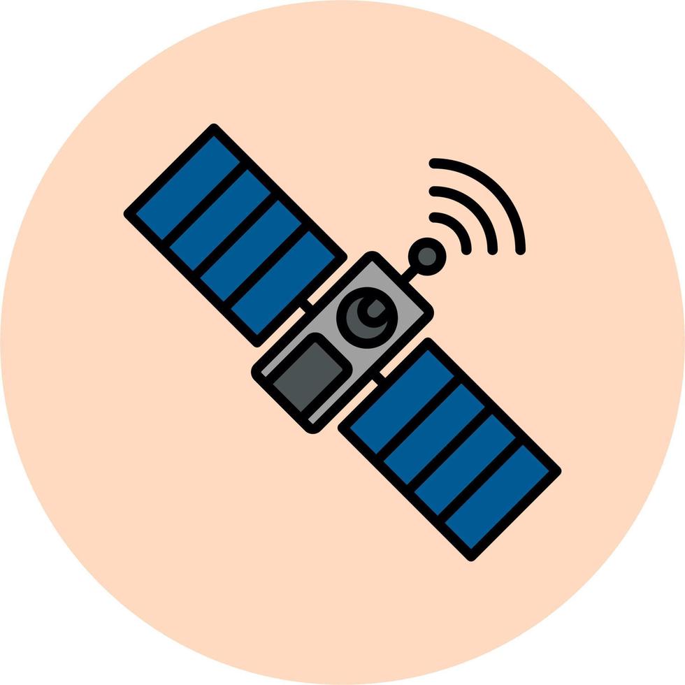 icono de vector de satélite