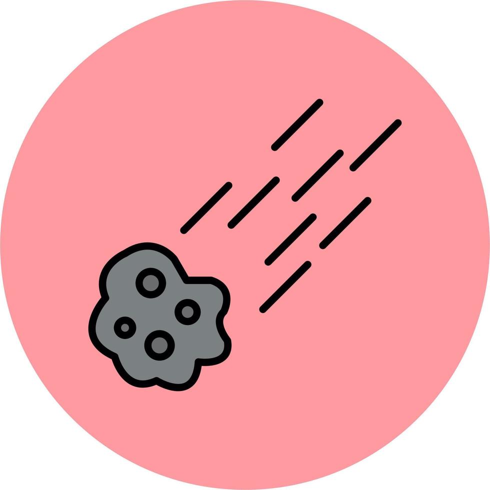 Meteor Vector Icon