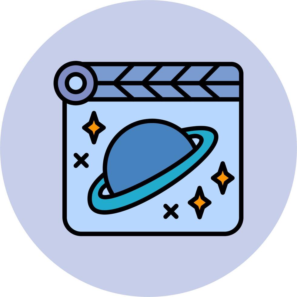 Space Film Vector Icon