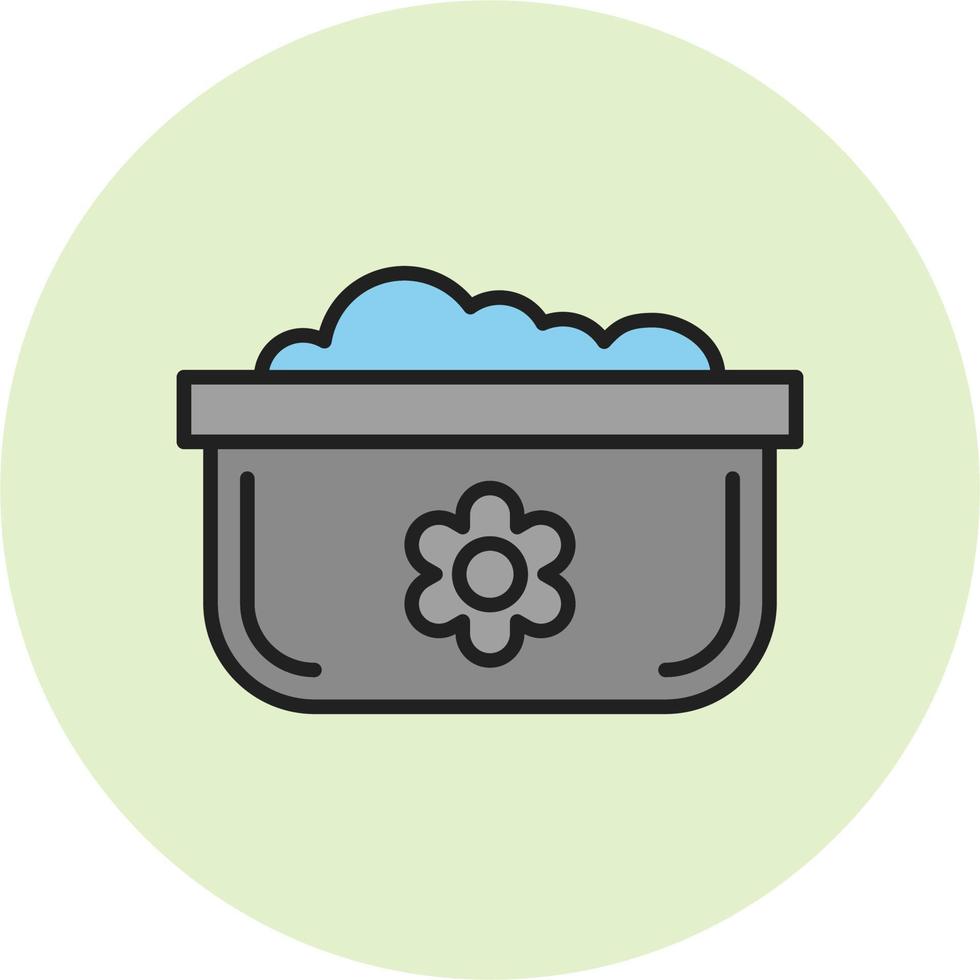 Dishwashing Pot Vector Icon