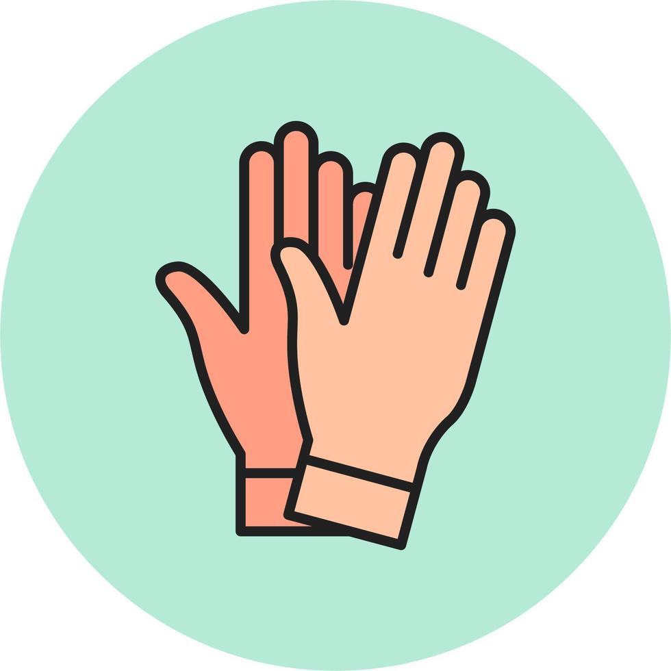 Saftey Gloves Vector Icon