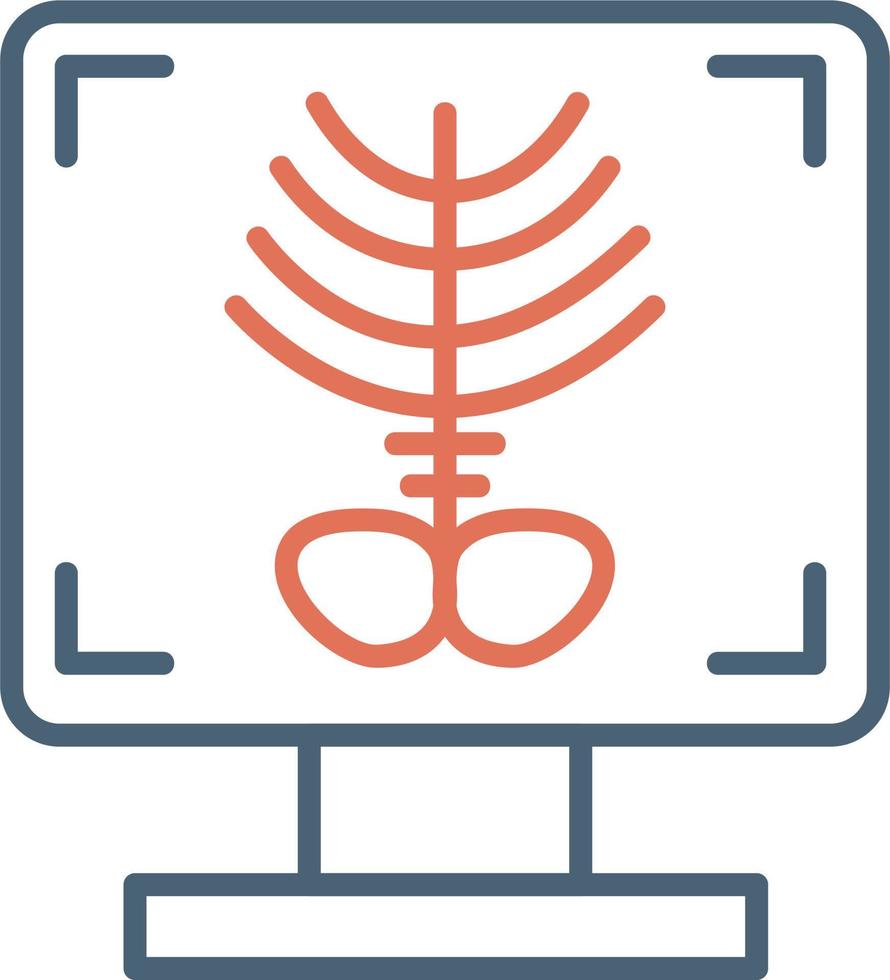 X-ray Bone Vector Icon