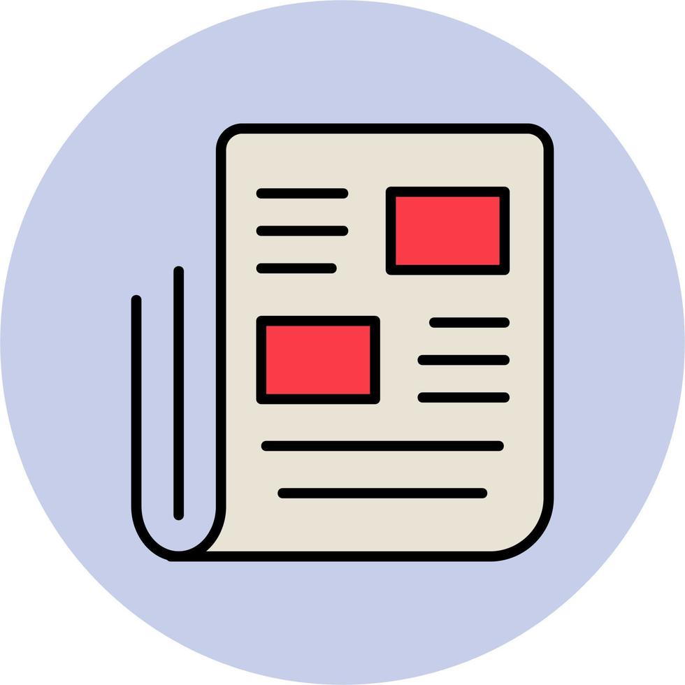 News paper Vector Icon