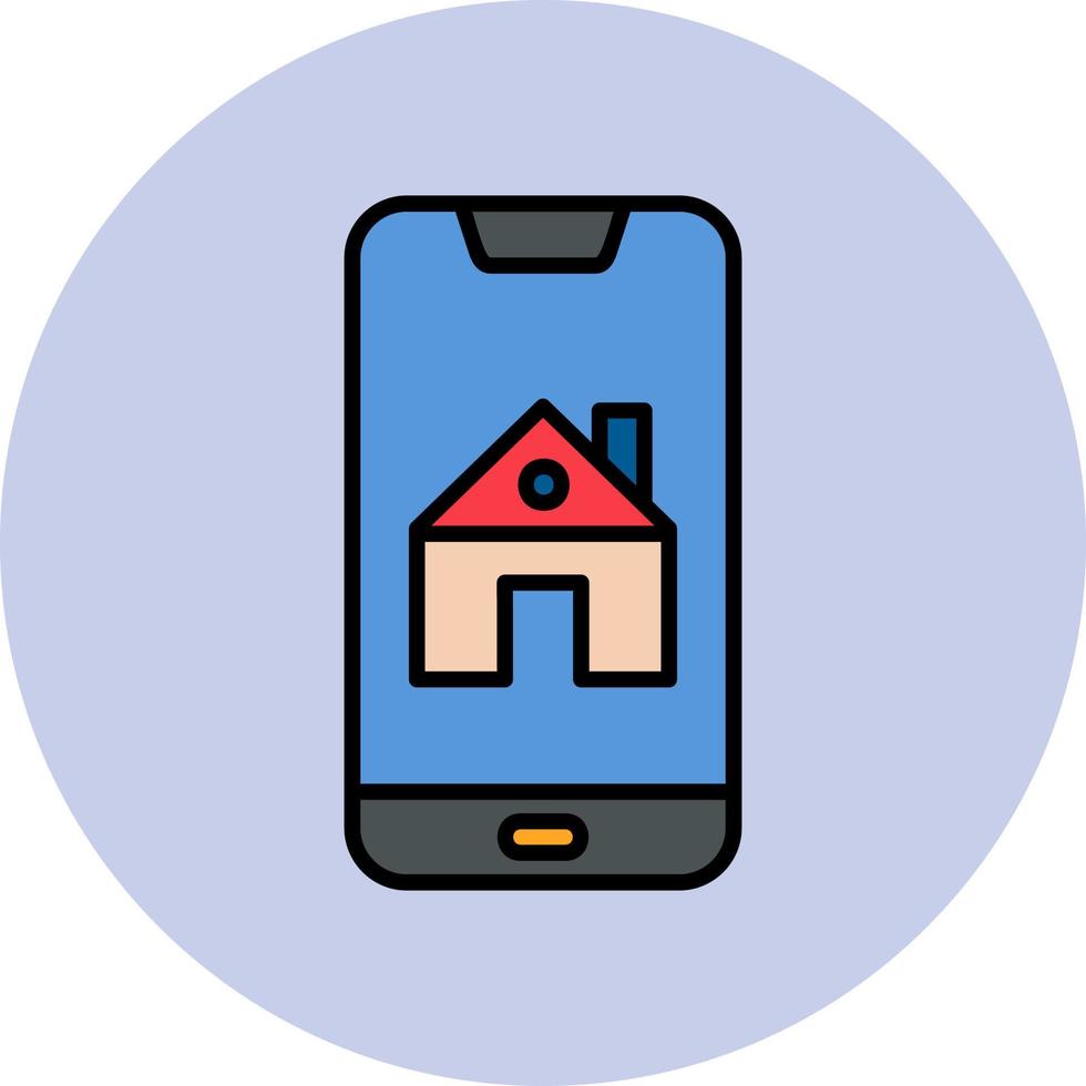 Smartphone House Control Vector Icon