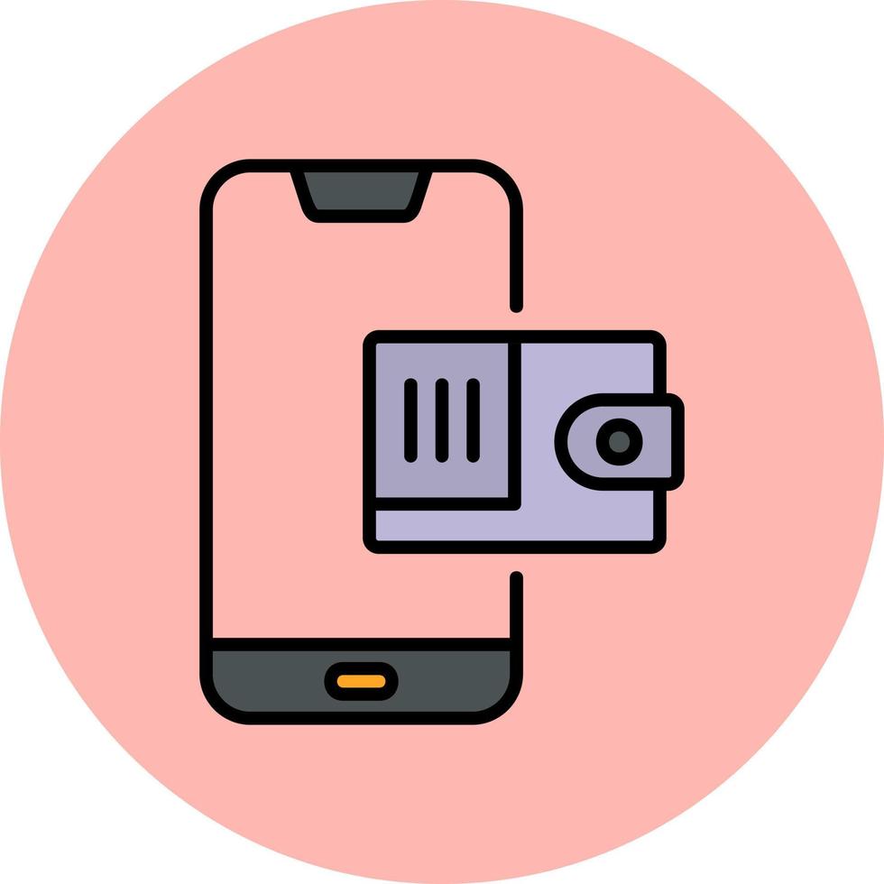 Mobile Wallet Vector Icon