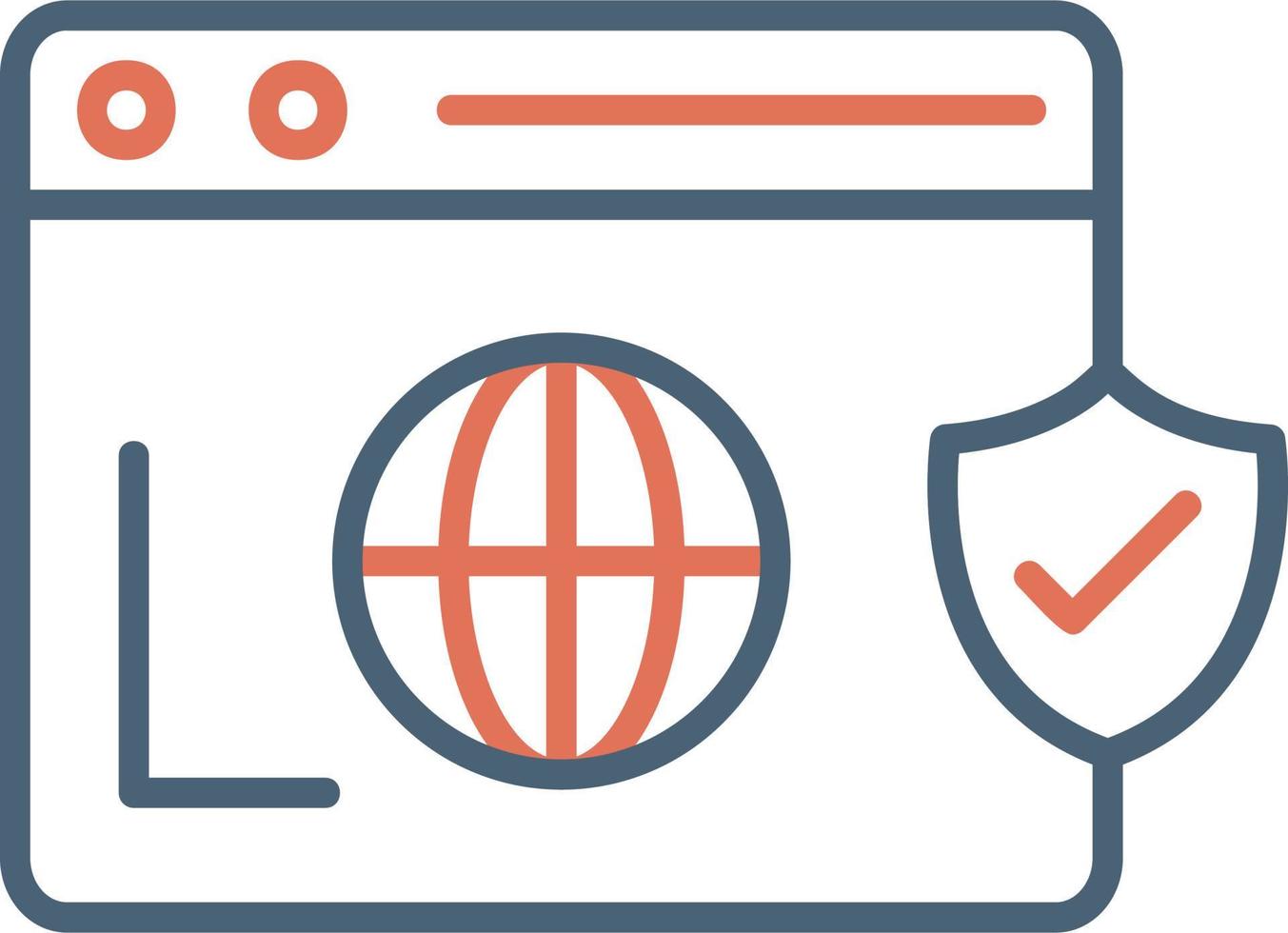 Secure  Browser Vector Icon