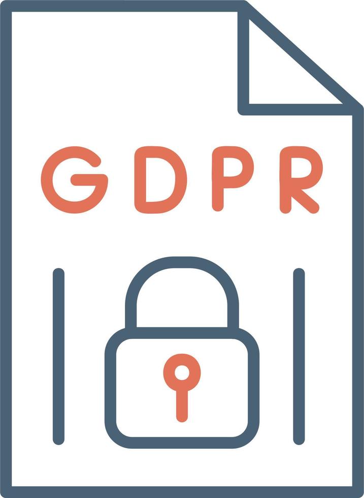 gdpr vector icono