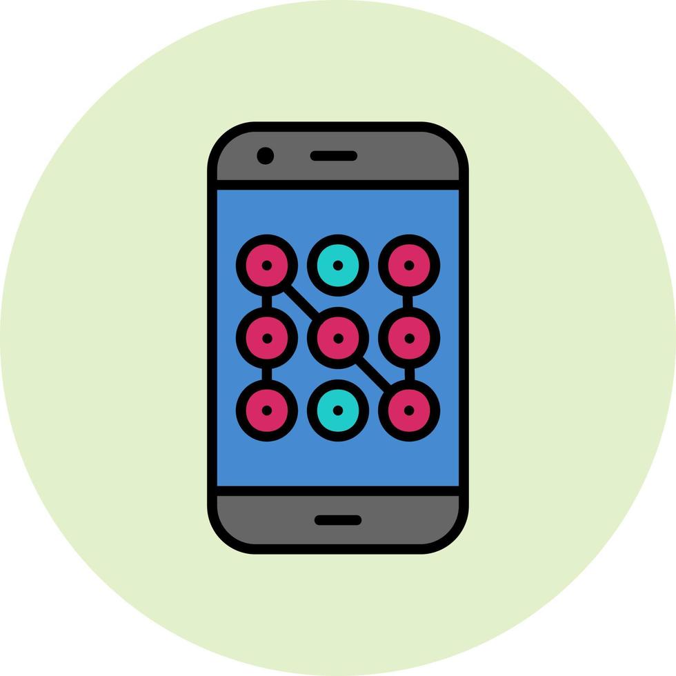 Mobile Security Vector Icon