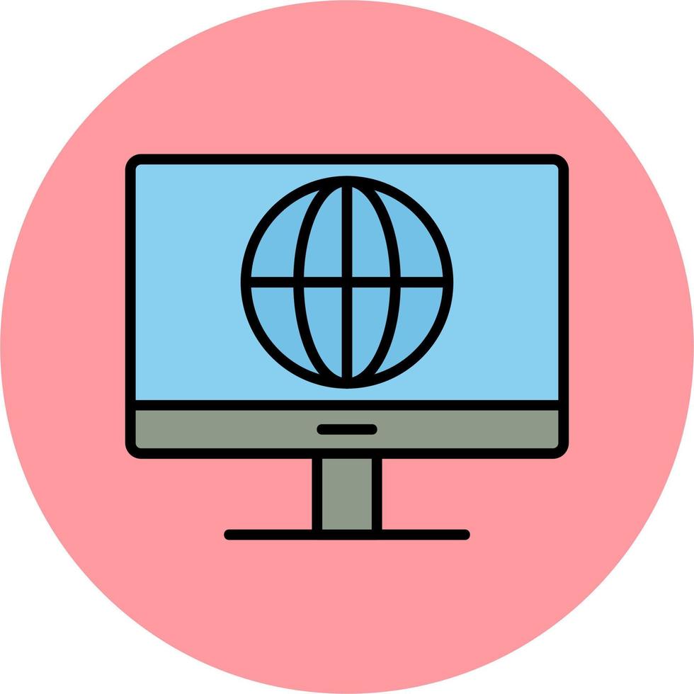 icono de vector de internet