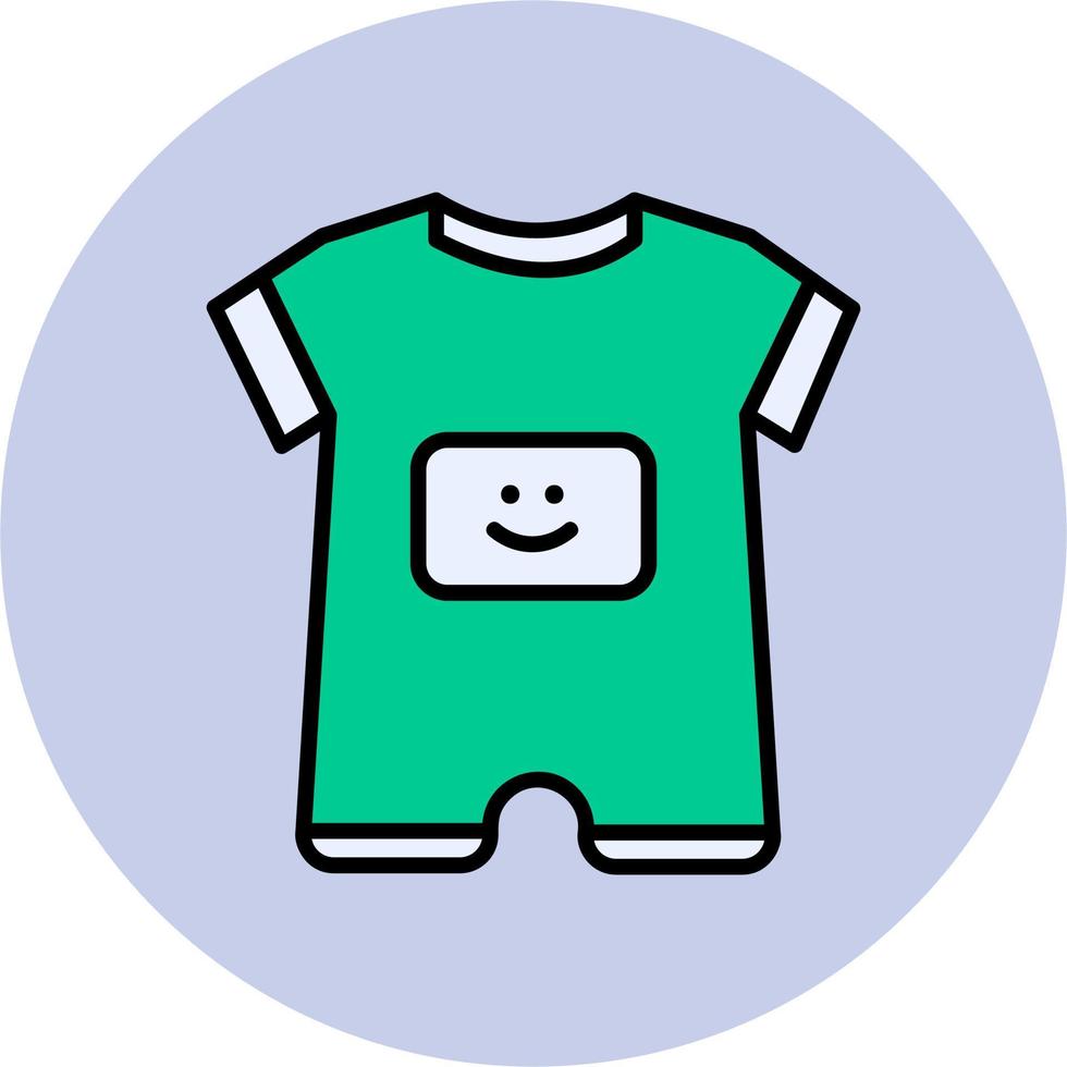 Baby Boy Outfit Vector Icon
