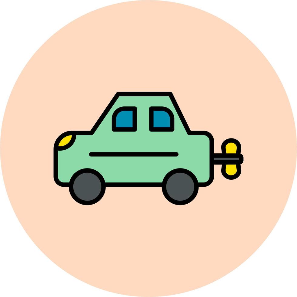 icono de vector de juguete de coche