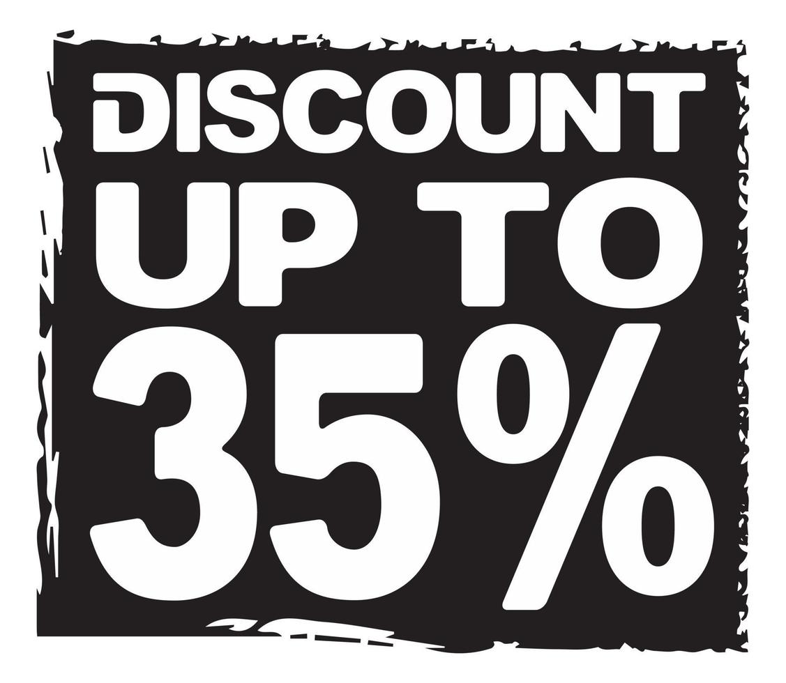 Discount Up To 35 vector